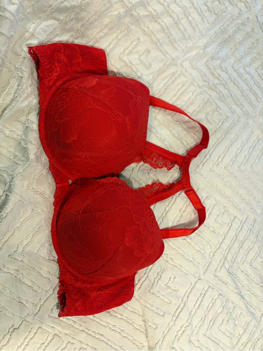 torrid Red Lace Push-Up Bra